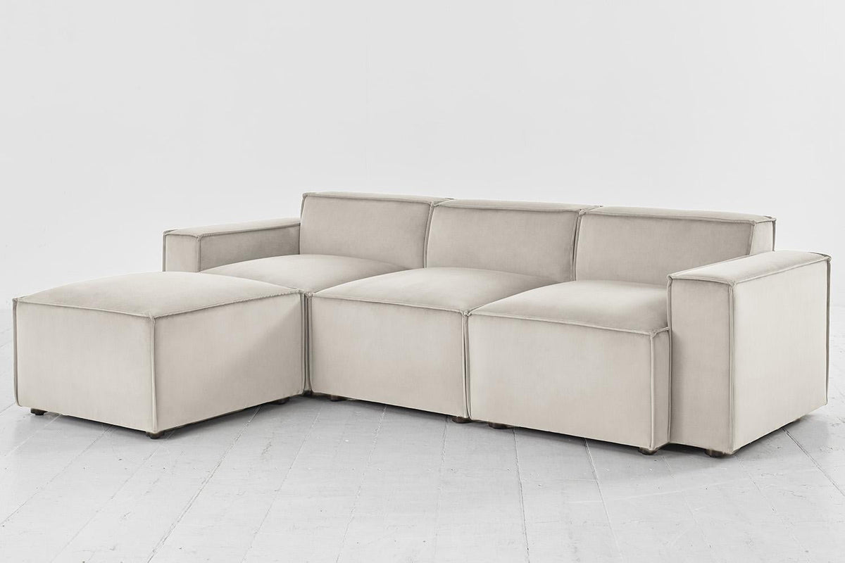 Dreisitzer-Sofa Model 03 mit Chaiselongue links
