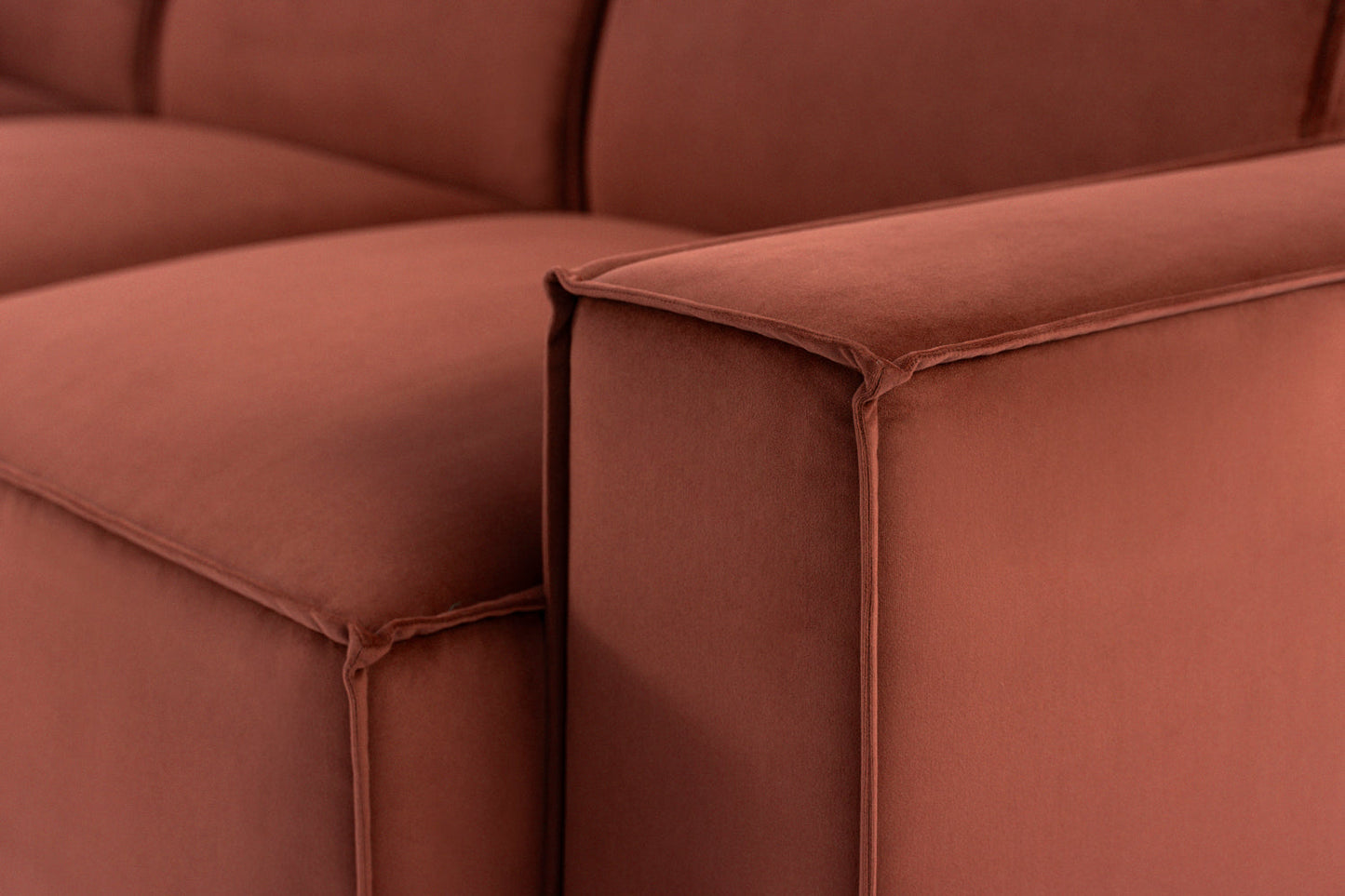 Zweisitzer-Sofa Model 03 mit Chaiselongue links