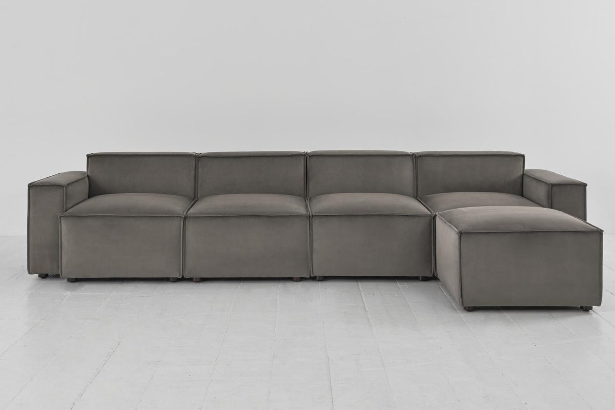 Viersitzer-Sofa Model 03 mit Chaiselongue rechts