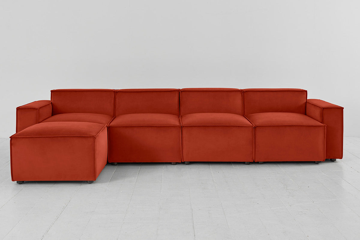 Viersitzer-Sofa Model 03 mit Chaiselongue links