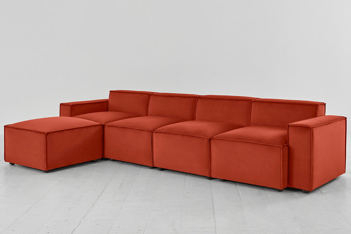 Viersitzer-Sofa Model 03 mit Chaiselongue links