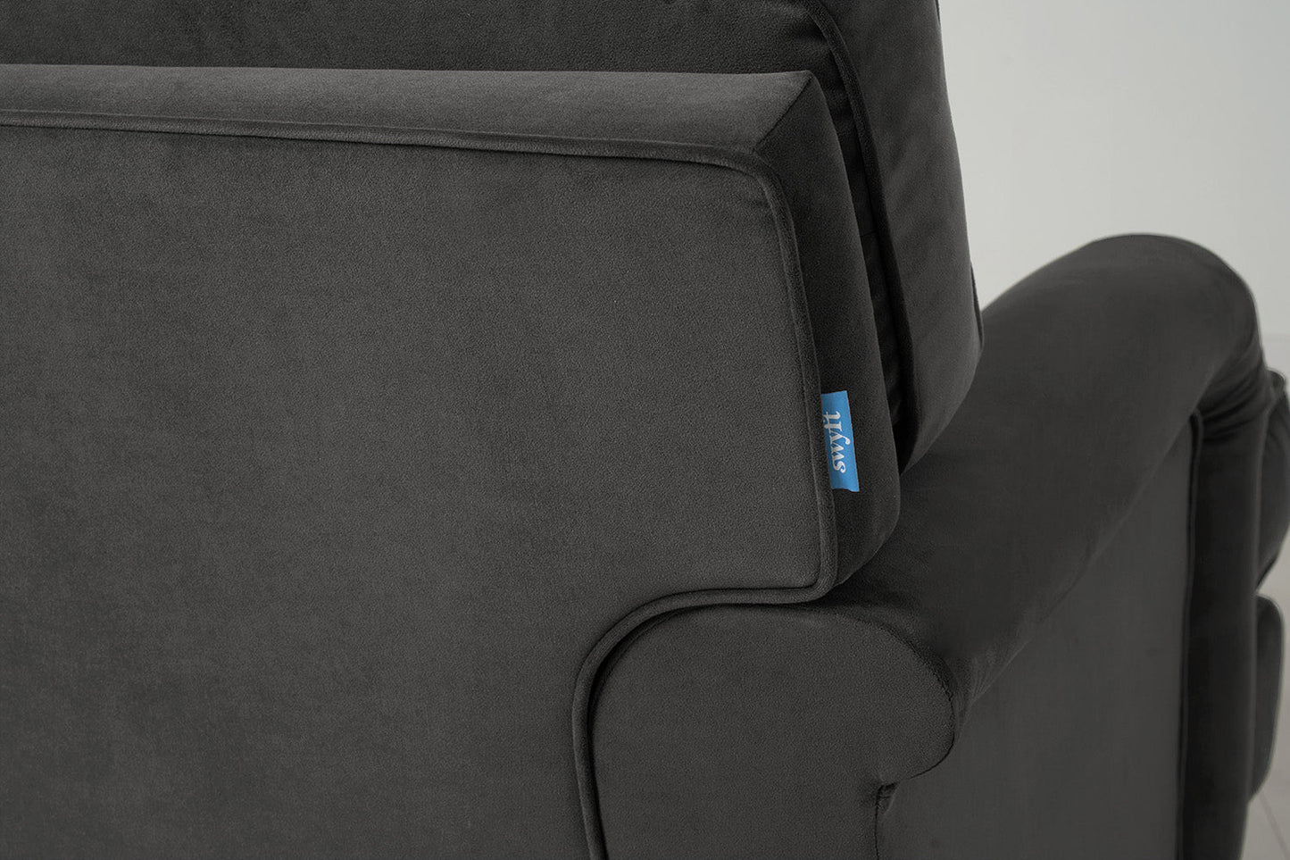 Dreisitzer-Schlafsofa Model 12 mit Chaiselongue rechts