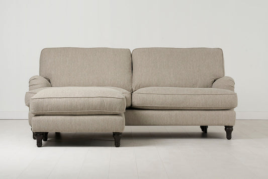 Model 15 Dreisitzer-Sofa mit Chaise Longue links