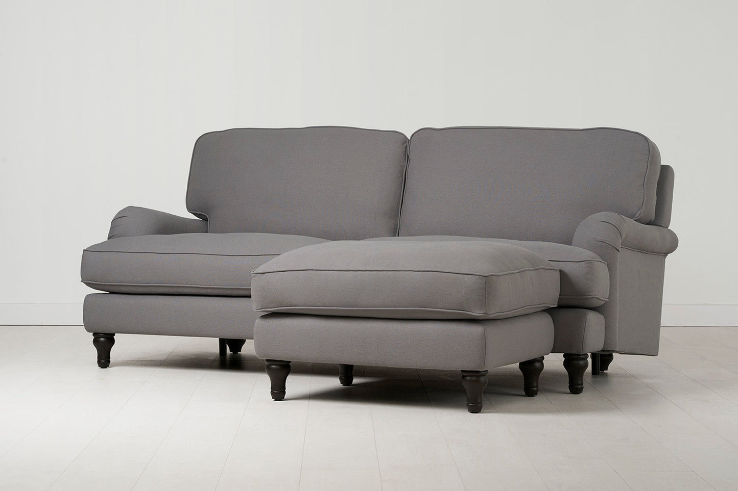 Dreisitzer-Schlafsofa Model 12 mit Chaiselongue rechts