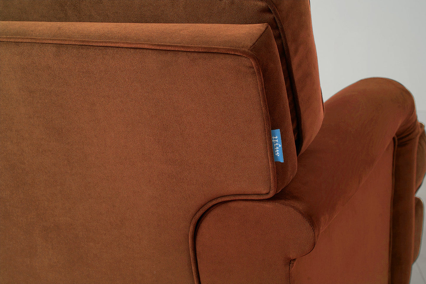 Dreisitzer-Sofa Model 12 mit Chaiselongue links
