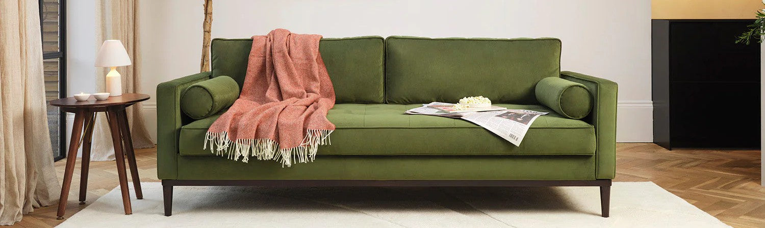 velvet sofa bed