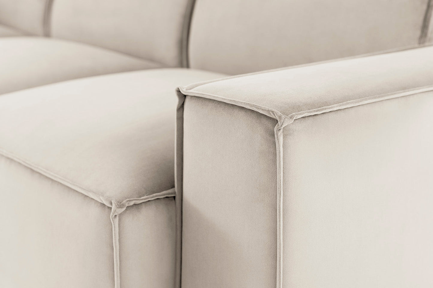 Dreisitzer-Sofa Model 03 mit Chaiselongue rechts