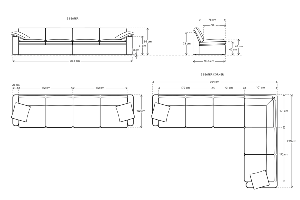Model 13 Large Corner Sofa