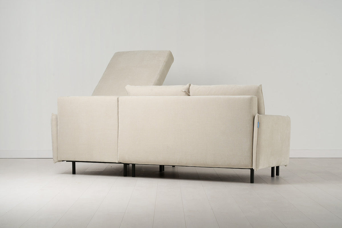 Dreisitzer-Schlafsofa Model 12 mit Chaiselongue rechts