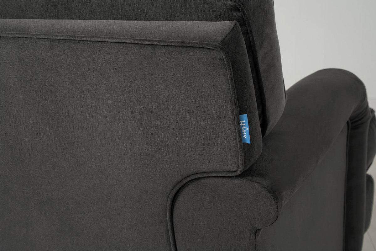 Dreisitzer-Schlafsofa Model 12 mit Chaiselongue rechts