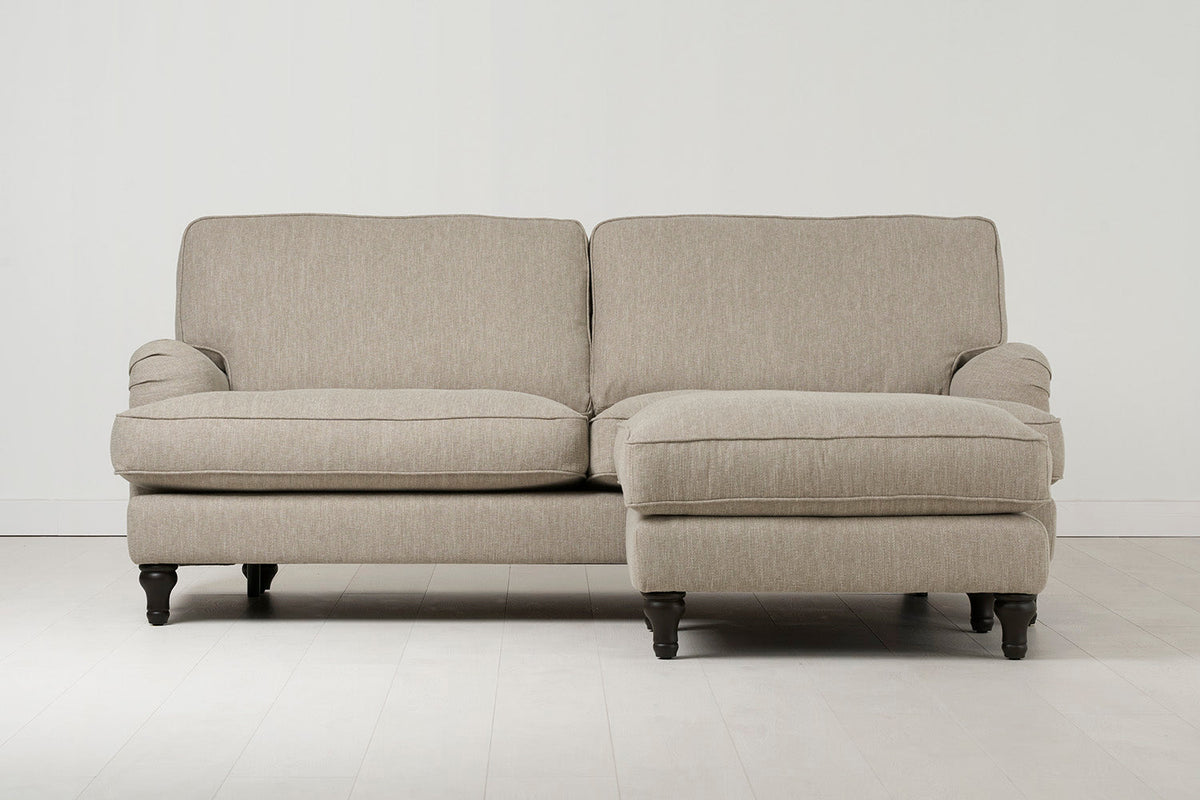 Dreisitzer-Schlafsofa Model 12 mit Chaiselongue rechts