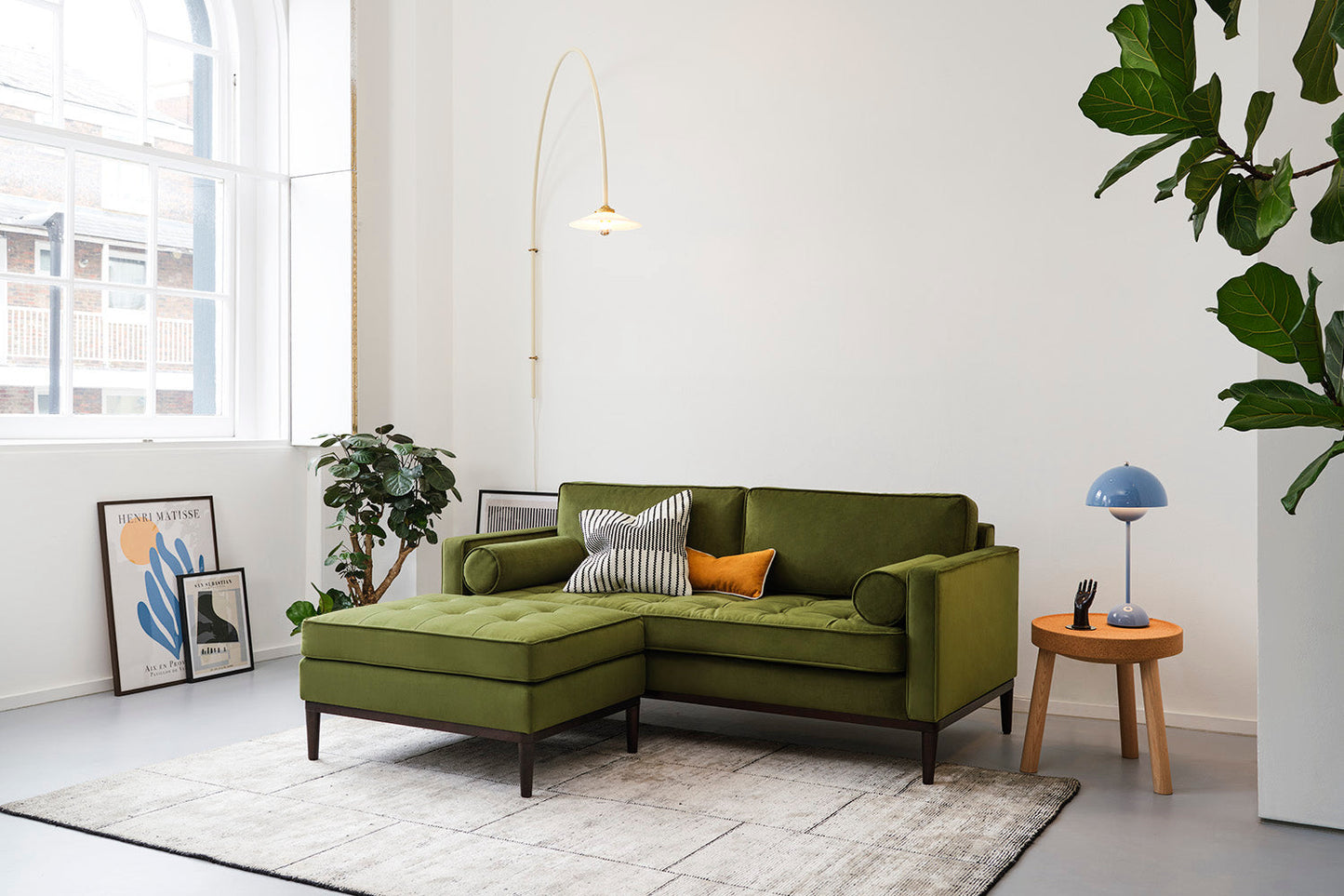 Model 02 2-Seater Left Chaise Sofa