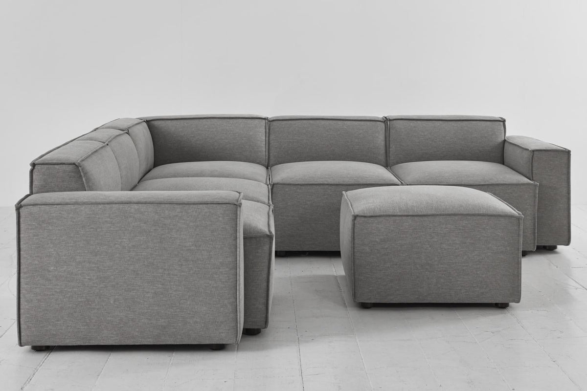 Ecksofa Model 03 mit Polsterhocker