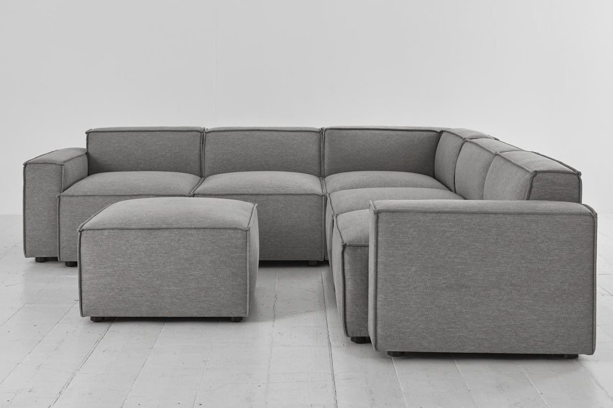 Ecksofa Model 03 mit Polsterhocker
