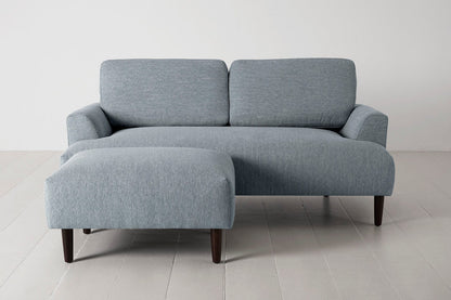 Shadow Image 1 - Model 05 2 Seater Chaise in Seaglass Linen- Front View
