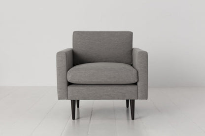 Shadow image 1 - Model 01 Armchair in Shadow Linen Front View
