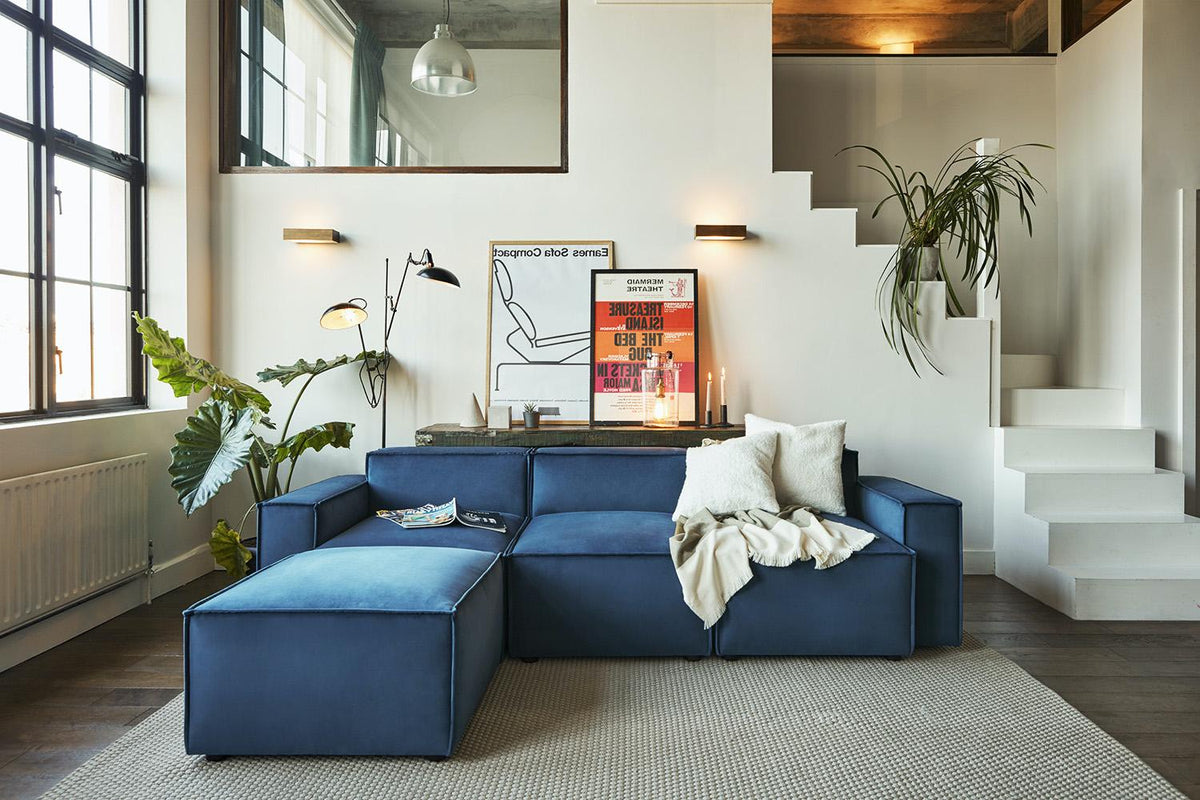 Dreisitzer-Sofa Model 03 mit Chaiselongue links