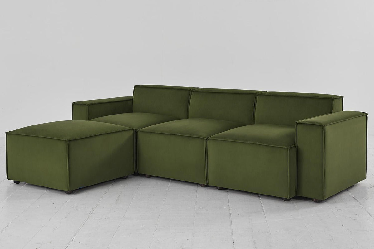 Dreisitzer-Sofa Model 03 mit Chaiselongue links